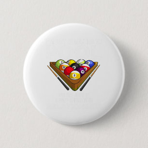 Funny Pool Player Geschenk für Männer Cool an Bi. Button