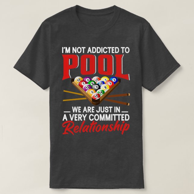 Funny Pool Player Geschenk für Männer Cool an Bi. T-Shirt (Design vorne)
