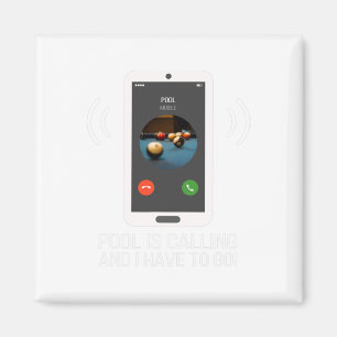 Funny Pool ruft nach Pool Player - Billard Magnet