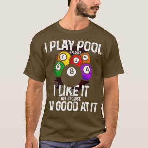 Funny Pool s für Men Plus Größe Billiard Tee für W