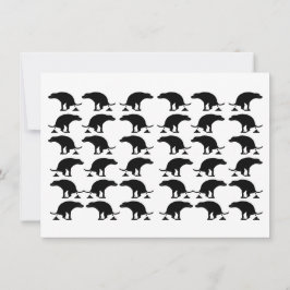 Funny Pooping Dog Pattern Dankeskarte
