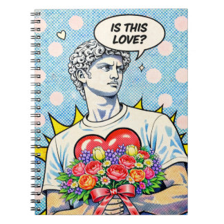 Funny Pop Art Love Notebook Notizblock