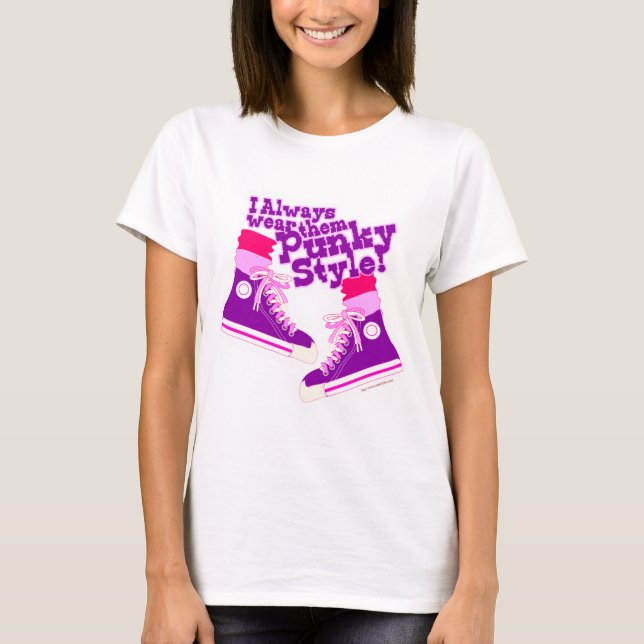Funny Pop Culture Punky Style Slogan T-Shirt (Vorderseite)