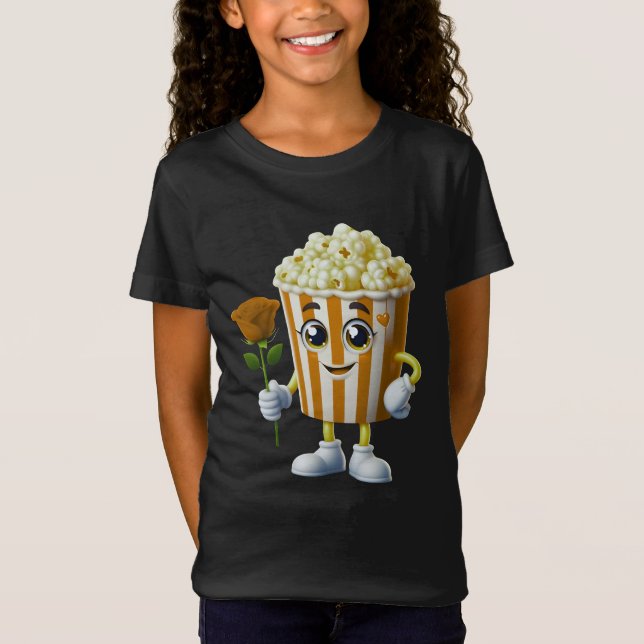 funny popcorn design for lovers T-Shirt (Vorderseite)