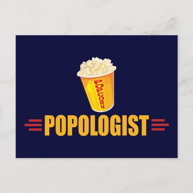 Funny Popcorn Postkarte (Vorderseite)