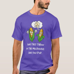 Funny Popcorn Zitat Vintag T-Shirt