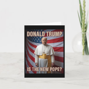 Funny Pope & amp; Präsident Donald Trump, katholis Karte