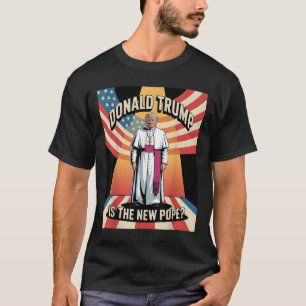 Funny Pope & amp; Präsident Donald Trump, katholis T-Shirt