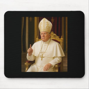 Funny Pope Trump T-Shirt Meme Funny Mousepad