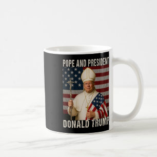 Funny Pope Trump und Präsident Donald Trump Kaffeetasse
