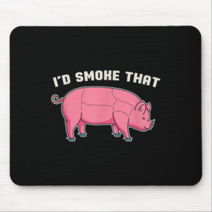 Funny Pork Id rauchen, dass Grillen Koch Grillen F Mousepad