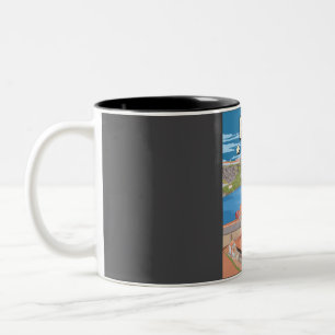 Funny Porto Portugal 5 Sterne Reiseplaner Zweifarbige Tasse