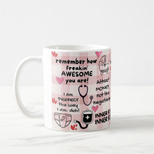 Funny Positive Affirmative NICU Nurse Tasse