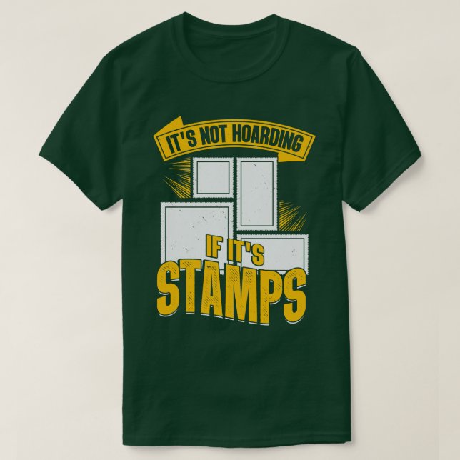 Funny Postage Briefmarke Sammlergeschenk T-Shirt (Design vorne)