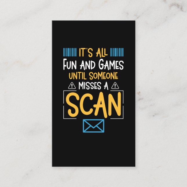 Funny Postal Worker Mailman Visitenkarte (Vorderseite)