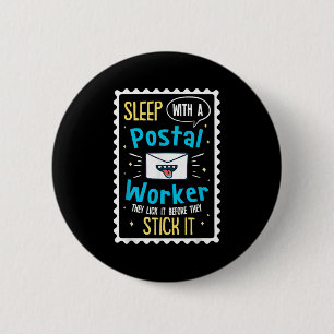 Funny Postal Worker Sprichwort - Mailman Postman P Button