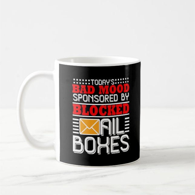 Funny Postarbeiter Carrier Mailman Kaffeetasse (Links)