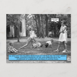 Funny Postcard - Leapfrog Postkarte