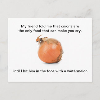 Funny Postcard - "Mein Freund hat mir das Zeug ges Postkarte