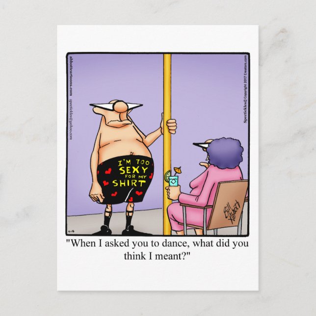Funny Postcard Spaß Fun & Laughs Postkarte (Vorderseite)