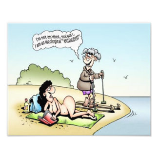 Funny Poster "Antinudist"