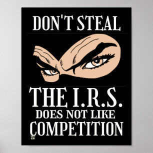funny poster "DON'T STEAL... 2"