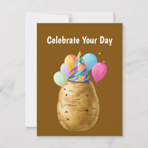Funny Potato Geburtstagsgeschenk Kartoffel Postkarte