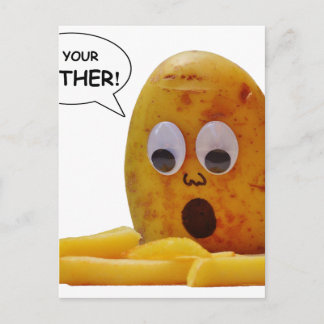 Funny Potato Mutter Postkarte