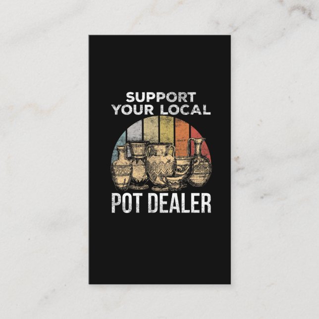 Funny Pottery Jota für Clay Potter Visitenkarte (Vorderseite)