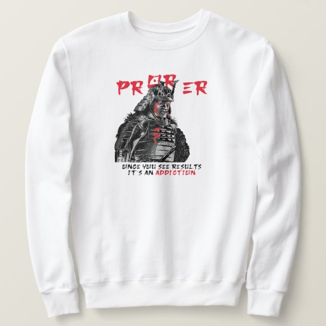 Funny, PR ODER ER Gym Weight Lifting, Quote Fitnes Sweatshirt (Design vorne)