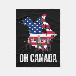 Funny Präsident Donald Trump Oh Kanada USA Amerika Fleecedecke