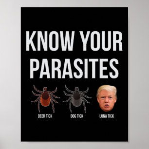 Funny Präsident Donald Trump Parasite Lunatic T Sh Poster