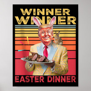 Funny Präsident Trump Gewinner Osterfest Poster