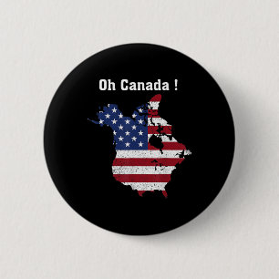 Funny Präsident Trump Sprichwort Oh Kanada Karte A Button