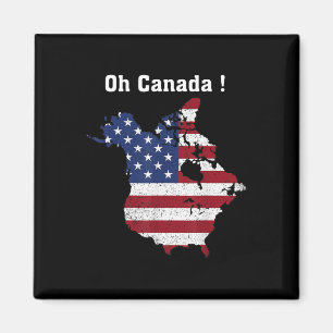 Funny Präsident Trump Sprichwort Oh Kanada Karte A Magnet