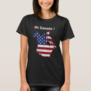 Funny Präsident Trump Sprichwort Oh Kanada Karte A T-Shirt