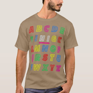 Funny Pre-K Kindergarten Hi Alphabet Zurück zum Sc T-Shirt