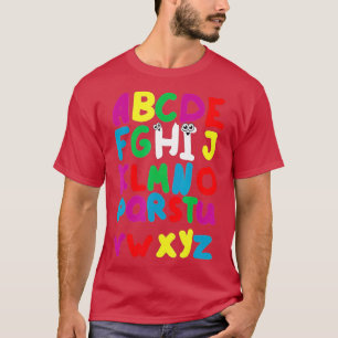 Funny Pre K Kindergarten Hi Alphabet Zurück zum Sc T-Shirt