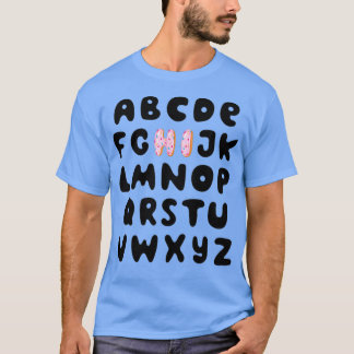 Funny Pre K Kindergarten Hi Alphabet Zurück zum Sc T-Shirt