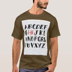 Funny Pre K Kindergarten Hi Alphabet Zurück zum Sc T-Shirt