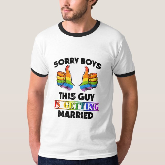 Funny Pre-Wedding Announcement T-Shirt (Vorderseite)