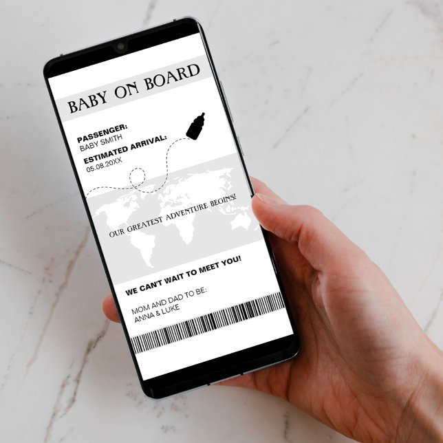Funny Pregnancy Ankündigung Boarding Pass Style (funny pregnancy announcement baby on board boarding pass our greatest adventure begins )