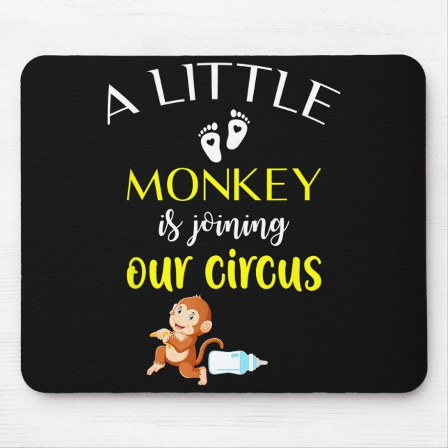 Funny Pregnancy Announcement New Baby Reveal  Mousepad (Vorne)