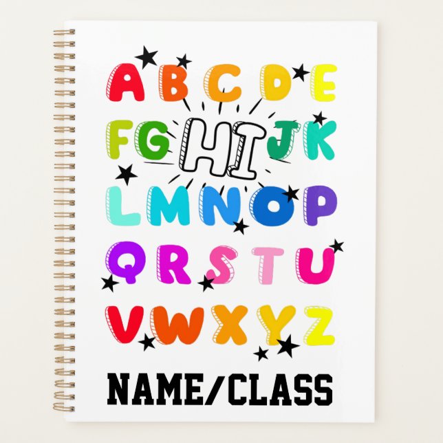 Funny PreK Kindergarten Hi Alphabet Back To School (Devant)