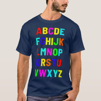 Funny PreK Kindergarten Hi Alphabet Zurück zur Sch T-Shirt