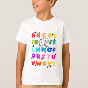 Funny PreK Kindergarten Hi Alphabet Zurück zur Sch T-Shirt