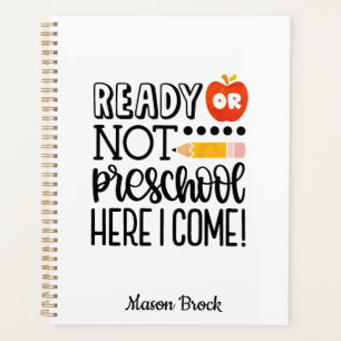 Funny Preschool Schüler personalisiertes Geschenk Planer