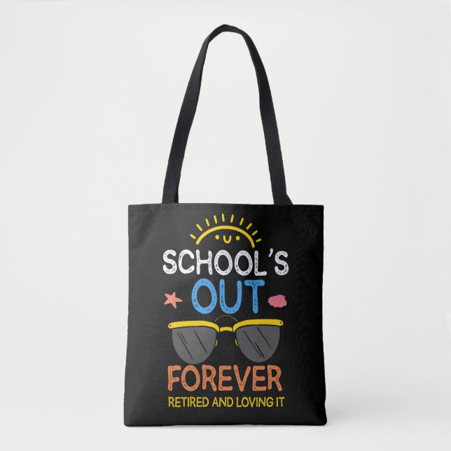 Funny Preschool Teacher Rente School Remüde Tasche (Vorderseite)