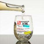 Funny Prescription Wein Personalisierter Name Weinglas Ohne Stiel<br><div class="desc">Dieses Design kann in dem Bereich personalisiert werden, der durch das Ändern des Fotos und/oder Textes zur Verfügung gestellt wird. Sie können auch angepasst werden, indem Sie auf Vorlage personalisieren klicken und dann auf die Schaltfläche klicken, um weitere Optionen anzupassen, um die Hintergrundfarbe zu löschen oder zu ändern, Text hinzuzufügen,...</div>