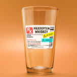 Funny Prescription Whiskey Custom Warning Label Glas<br><div class="desc">Dieses Design kann in dem Bereich personalisiert werden, der durch das Ändern des Fotos und/oder Textes zur Verfügung gestellt wird. Sie können auch angepasst werden, indem Sie auf Vorlage personalisieren klicken und dann auf die Schaltfläche klicken, um weitere Optionen anzupassen, um die Hintergrundfarbe zu löschen oder zu ändern, Text hinzuzufügen,...</div>